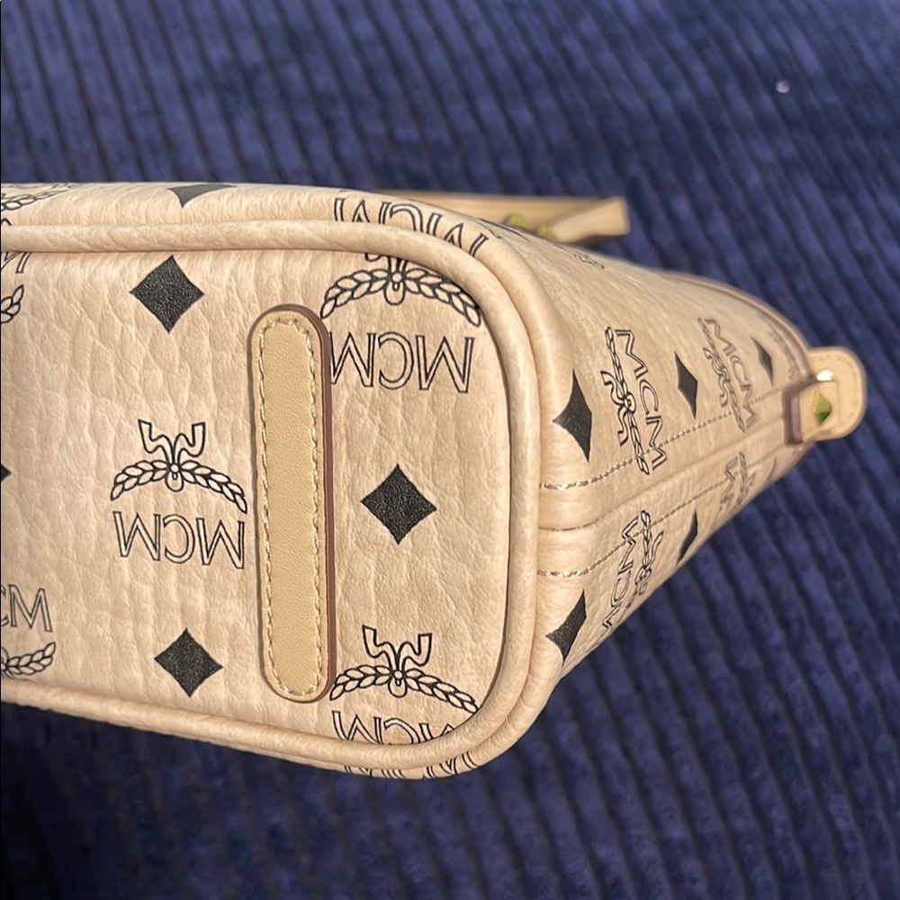 MCM Tan Logo Tote Bag - Picture 11 of 11